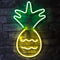 Retro Neon Verlichting – Ananas Design – Geel/Groen