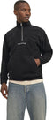 JACK&JONES JORVESTERBRO - Fleece Quarter Zip - Lange mouwen - Zwart