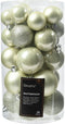 Kerstbal kunststof d6 cm w.mnt 30st