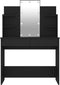 vidaXL - Kaptafel - met - LED-verlichting - 96x40x142 - cm - zwart
