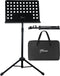 Finesse Muziekstandaard XL - Opvouwbaar - Draagtas - Verstelbaar 65-120 cm - Antislip - Draaibaar 360° - Kantelbaar 90°