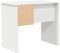 vidaXL - Bureau - met - Opslag - Wit - 90x49.5x75 - cm - Bewerkt - hout