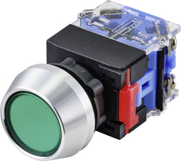 TRU COMPONENTS TC-9428100 LAS0-L-11Z/G Drukschakelaar 250 V 5 A 1x uit/aan Continu IP40 1 stuk(s)