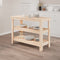 vidaXL - Werkbank - 110,5x50x80 - cm - massief - grenenhout