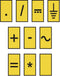 HellermannTyton WIC1-SIGN-PA66-YE (1000) Markeerclip 561-01004