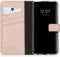 Selencia Hoesje Geschikt voor Huawei P Smart (2020) Hoesje Met Pasjeshouder - Selencia Echt Lederen Bookcase - Roze