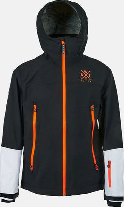 WATTS Snow - Ski-jas heren - 3-laags ademend waterdicht - Zwart/Wit - M