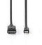 Nedis CCGB37404BK20 - Mini DisplayPort naar DisplayPort Kabel - 200cm - Zwart