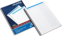 Djois Atlanta doorschrijfkasboek A4 - NL tekst - 2 kolom - 50x2 blz - carbon - FSC - 1 stuk