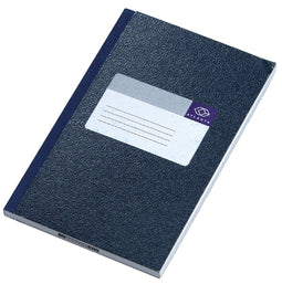 Djois Atlanta notitieboek - 165 x 105 mm - gelijmd - 64 bld/128 blz - blauw - voordeelpak 5 stuks