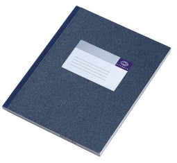 Djois Atlanta notitieboek - 210 x 165 mm - gelijmd - 64 bld/128 blz - blauw - voordeelpak 5 stuks