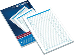 Djois Atlanta rekeningblok A4 - NL tekst - 50x2 vel - carbon - FSC - voordeelpak 5 stuks