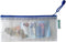 Djois opbergtas met ritssluiting 250x115mm - PVC - blauw - pak 8 stuks