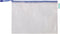 Djois opbergtas met ritssluiting A4 - 330x240mm - PVC - blauw - pak 8 stuks