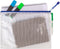 Djois opbergtas met ritssluiting A4 - 330x240mm - PVC - blauw - pak 8 stuks