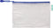 Djois opbergtas met ritssluiting A5 - 235x165mm - PVC - blauw - pak 8 stuks