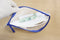 Djois opbergtas met ritssluiting A5 - 235x165mm - PVC - blauw - pak 8 stuks