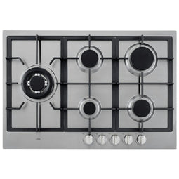 ETNA KG875RVSA - Gaskookplaat - 5 pits met wokbrander - RVS - 75 cm
