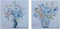 Schilderij DKD Home Decor Vaas (80 x 2,8 x 80 cm) (2 Stuks)