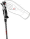 LEKI Hot Shot S - Skistokken - Trigger S Systeem - zwart/grijs/rood 120 cm