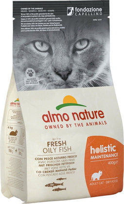 Almo Nature Cat Droog Witvis/Rijst 400 gr