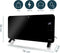 Princess 348150 - Smart Glazen Paneelverwarming - 1500 W - Zwart