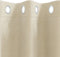 vidaXL - Zwarte - Outdoorgordijnen - met - Ringetjes - 2 - stuks - Crème - Velours