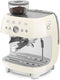 Smeg EGF03CREU - Espressomachine met bonenmaler - 19 bar druk - Crème