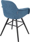 Zuiver Albert Kuip Soft Eetkamerstoelen armleuning Blauw - Set van 2