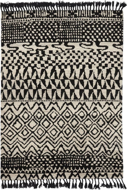 Brink en Campman - Arabiska Marakesh 63201 Vloerkleed - 170x230 - Rechthoek - Laagpolig Tapijt - Modern - Beige, Zwart