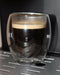Secret de Gourmet Espressokopjes - 2x stuks - dubbelwandig glas - 70 ml - ristretto kopjes