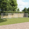 vidaXL - Hondenhok - met - deuren - 8x2x1,5 - m - gegalvaniseerd - staal - grijs