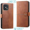 iMoshion Hoesje Geschikt voor iPhone 13 Pro Hoesje - iMoshion Luxe Bookcase - Bruin