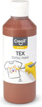 Textielverf creall tex bruin 250ml | Fles a 250 milliliter | 6 stuks