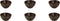 Palmer Schaal Jungle Aurora 11 cm 40 cl Groen Bruin Stoneware 6 stuk(s)
