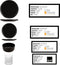 GLAMOMAX'S Choice - Baltic Black Bond Vintage Serviesset - 24-Delig - 6 Persoons - Zwart Servies - inclusief 6 S&P Drinkglazen (32CL) - Vaatwasserbestendig - Waterglazen - Kerstservies - Zwarte Bordenset met Tumblers