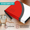 NAPI Verzamelmap - Binder Map voor 900 Kaarten - 9 Pocket - PU-leer - Ritssluiting - A4 Formaat - Rood/Wit