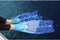 Beuchat Mundial One 50 - Speervissen Vinnen - Fishtail-vorm - Blauw (1 paar)