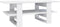 vidaXL - Salontafel - 110x55x42 - cm - bewerkt - hout - hoogglans - wit