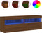 vidaXL - Tv-wandmeubels - met - LED-verlichting - 2 - st - 60x30x40 - cm - bruineiken