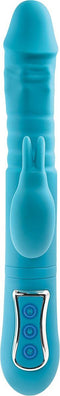 Adam & Eve Vibrator Love Toy Eve'S Thrusting Triple Joy Rabbit Blauw