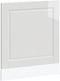 vidaXL - Vaatwaspaneel - Porto - 60x1,5x67 - cm - bewerkt - hout - hoogglans - wit