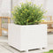 vidaXL - Plantenbak - 60x60x49,5 - cm - massief - grenenhout - wit