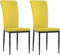 vidaXL - Eetkamerstoelen - 2 - st - fluweel - mosterdgeel