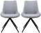 Feel Home - Eetkamerstoel - Tivoli - Cognac-licht grijs - 2 stuks