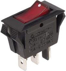 Velleman R902B - Rockerschakelaar - 10A-250V SPDT ON-ON - Rood
