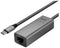 Lindy 43314 - USB 3.1 Type C naar 2.5G Ethernet Converter - 2.5 GBit/s - Zilver