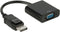 Nedis DisplayPort-Adapter - DisplayPort Male - VGA Female 15p - 1080p - Vernikkeld - Recht - 0.20 m - Rond - PVC - ABS - Zwart - Label