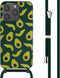 imoshion Hoesje Geschikt voor iPhone 15 Pro Hoesje Met Koord - imoshion Siliconen design hoesje met koord - Groen / Avocado Green