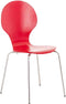 Kantinestoel vlinderstoel Maas Rood